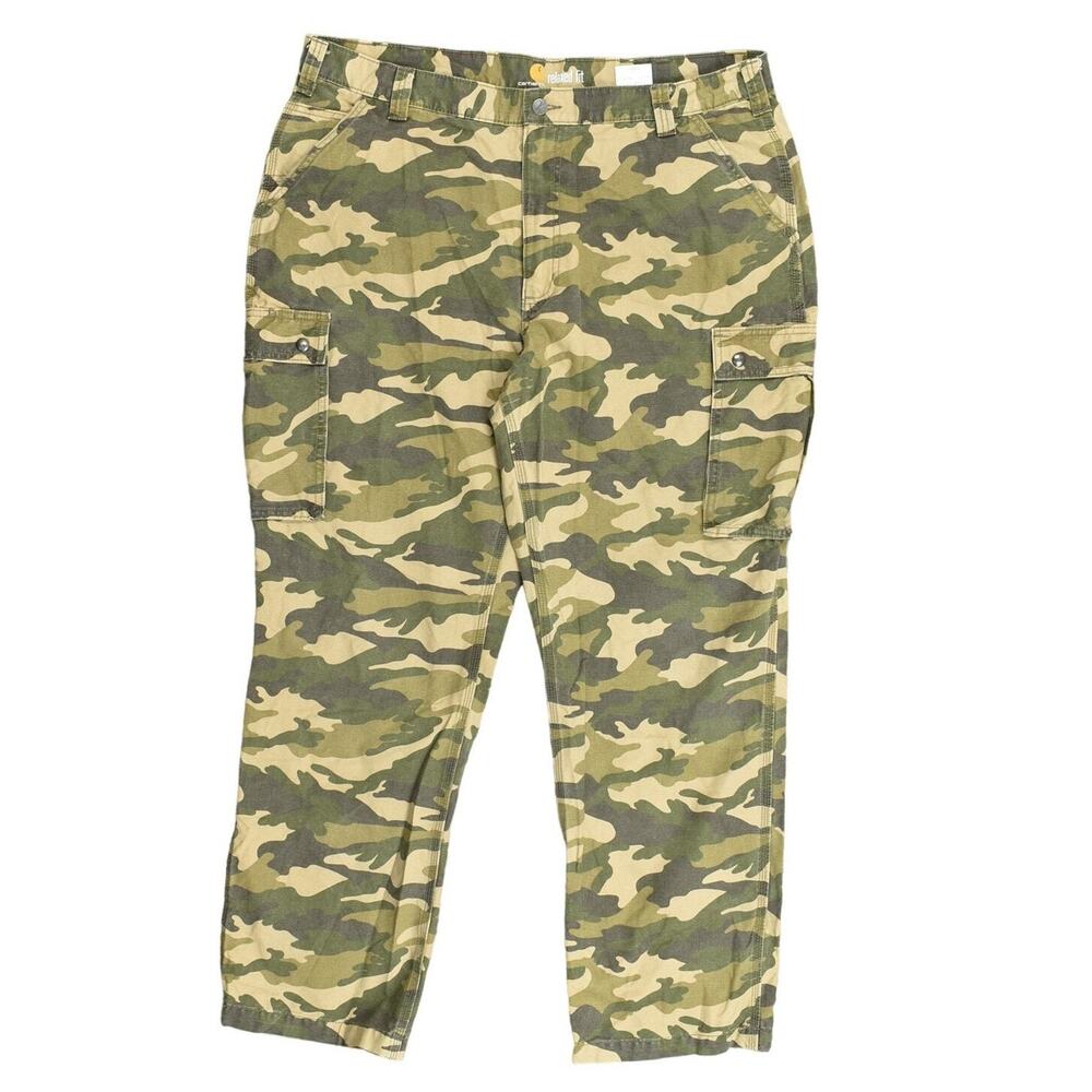 Carhartt Men's Straight Jeans Multicolor 42x32 Altered Inseam Camo 100272 967